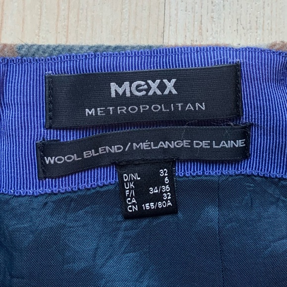 MEXX Wool Plaid Mini Skirt - Picture 2 of 2